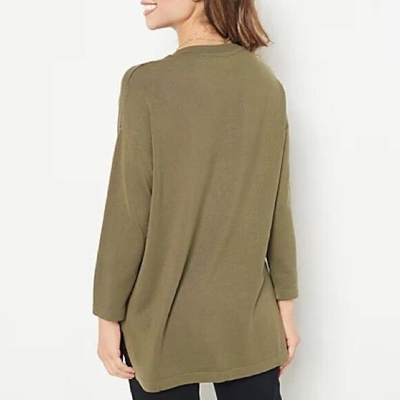 Isaac Mizrahi Live! Elements Crew-Neck Pullover Sweater - Picture 2 of 6